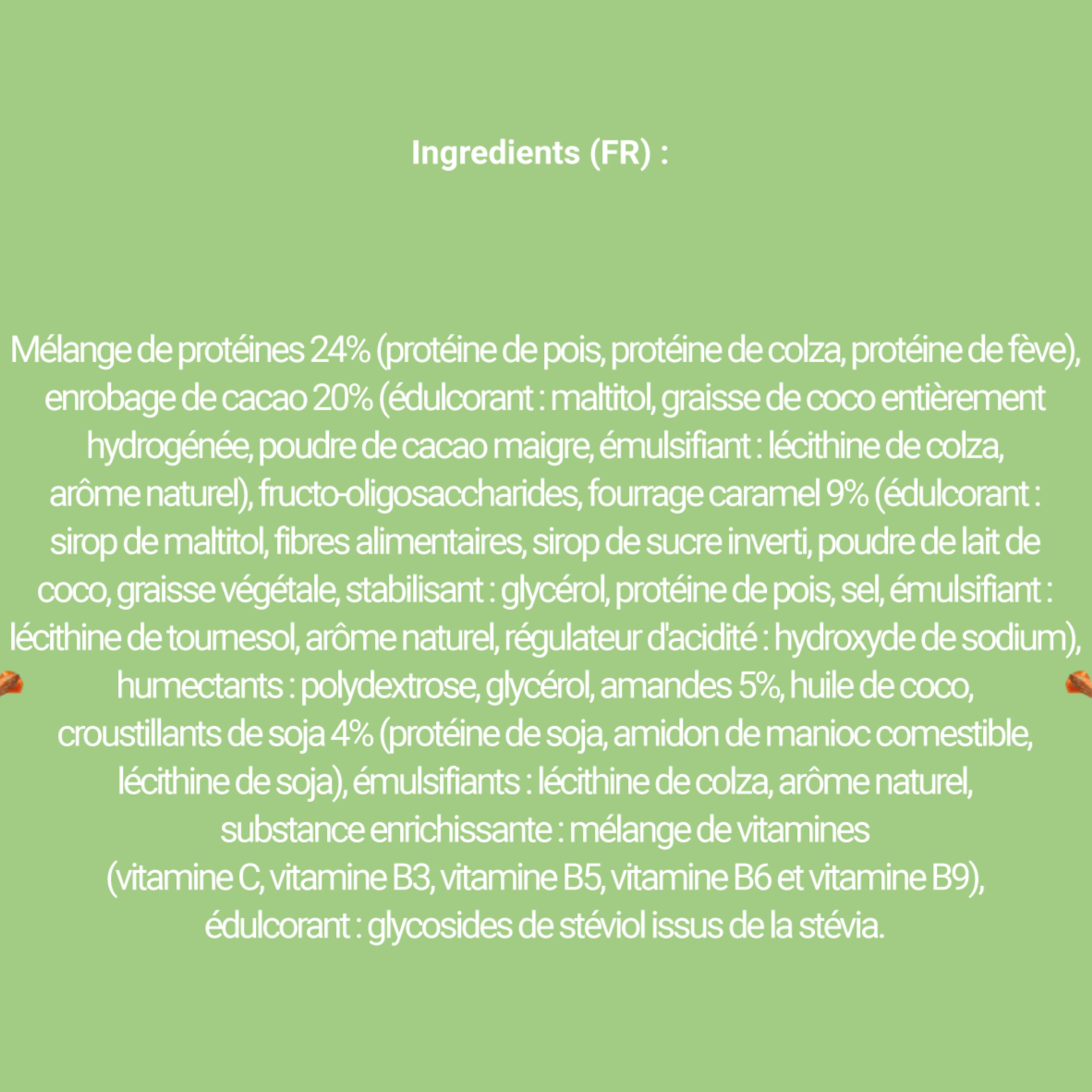 Boîte de 15 barres de 60g - Goût Amandes Cookie Caramel