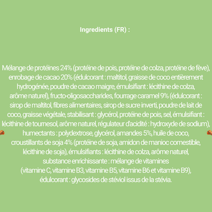 Boîte de 15 barres de 60g - Goût Amandes Cookie Caramel